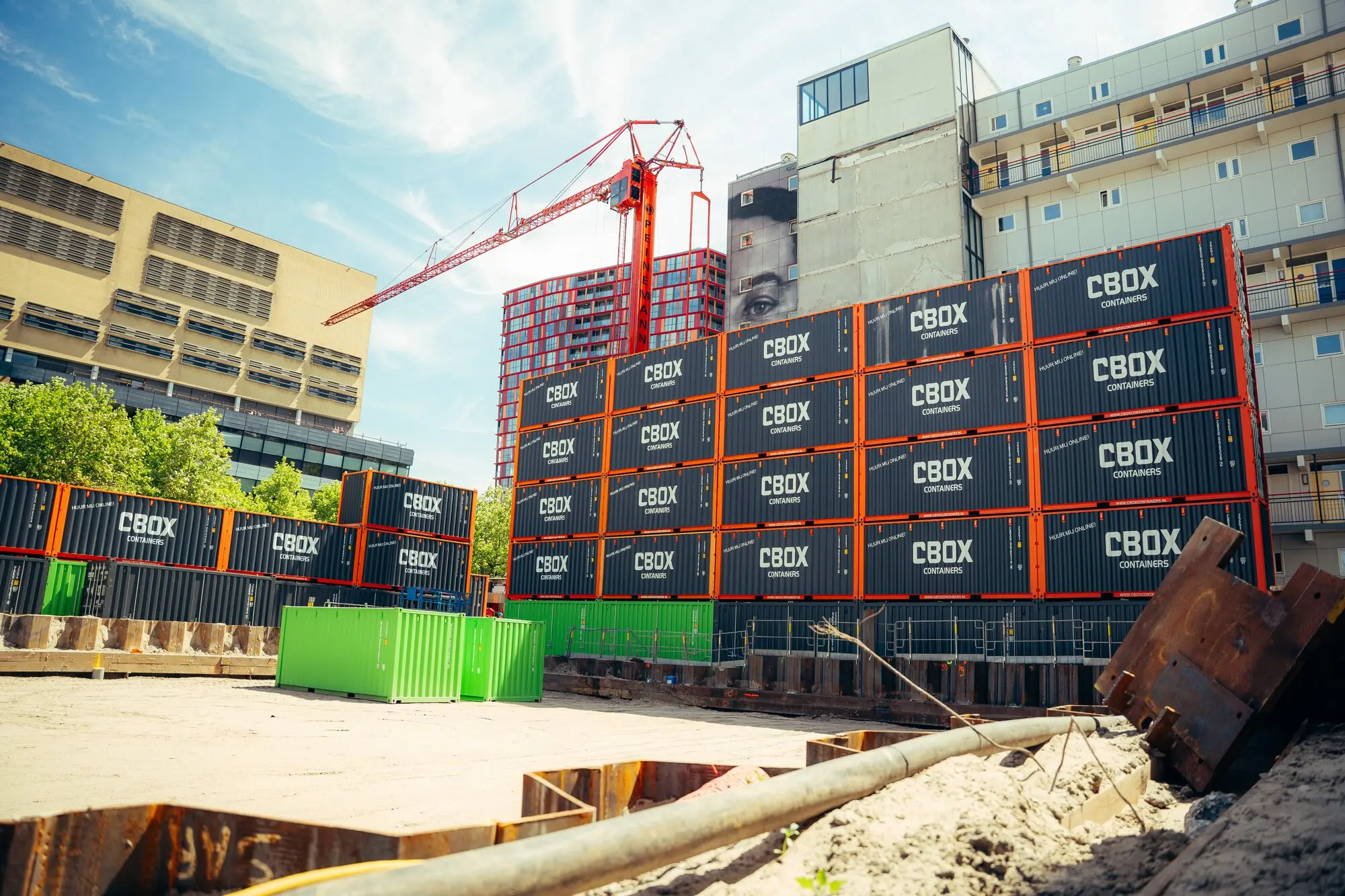 Shipping Container noise barriers