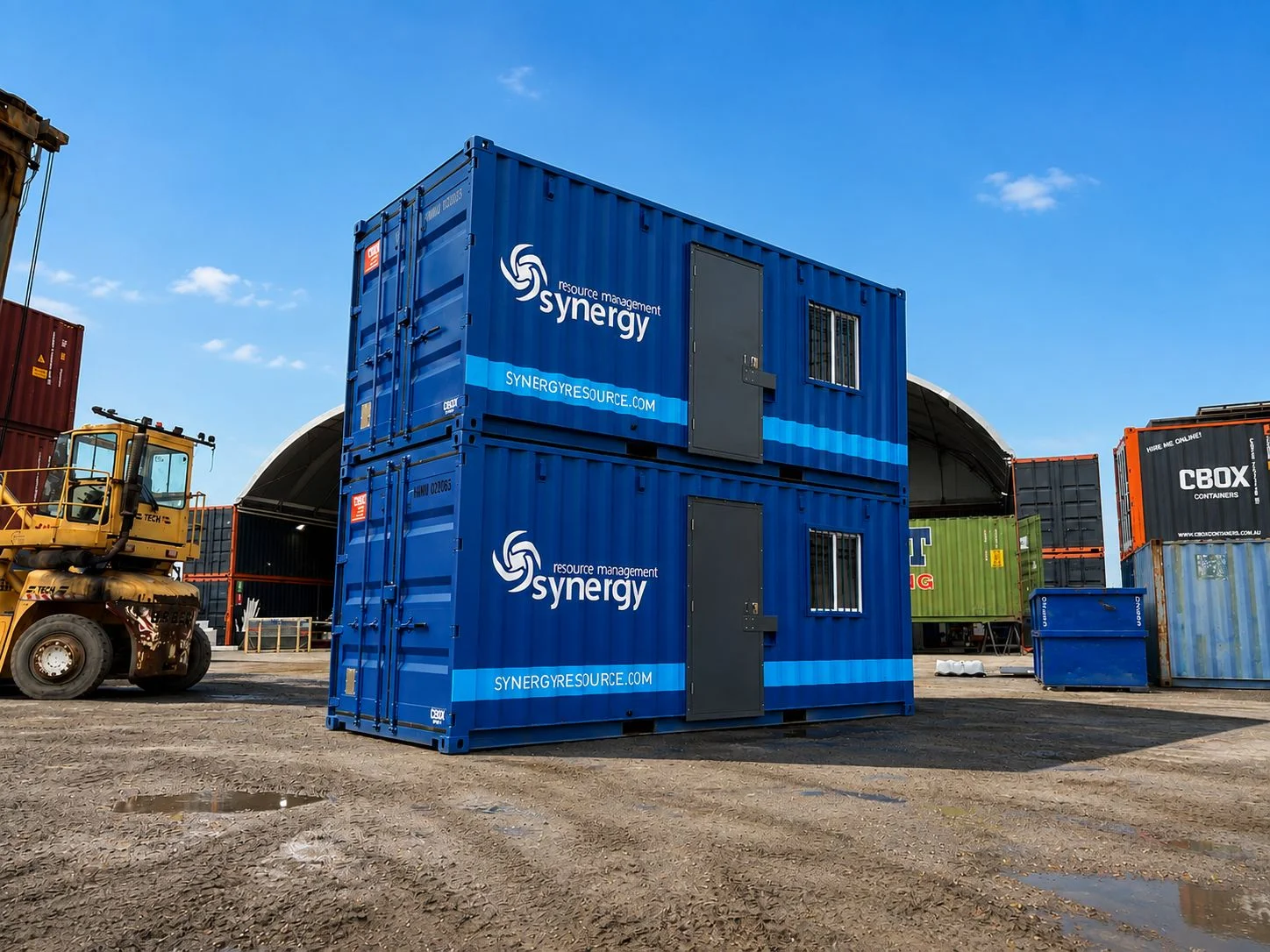 Branded Containers for Forklift Center