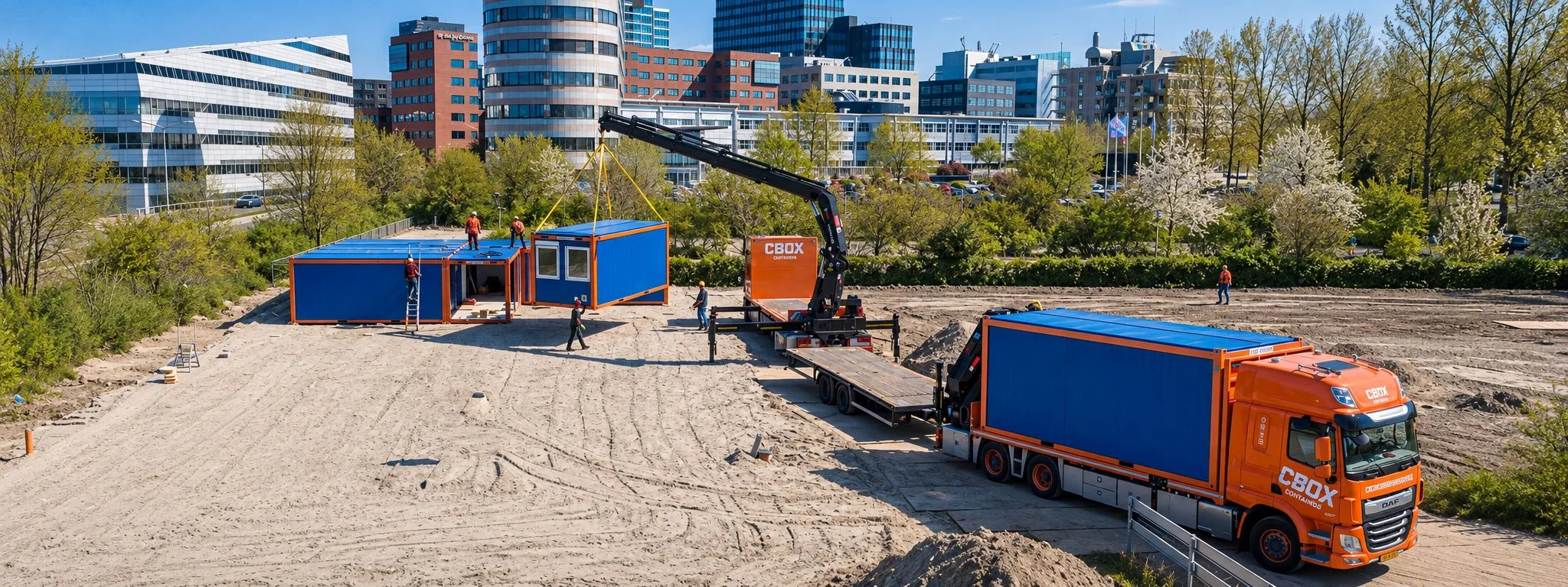 CBOX container units installed at the Salvation Army shelter
