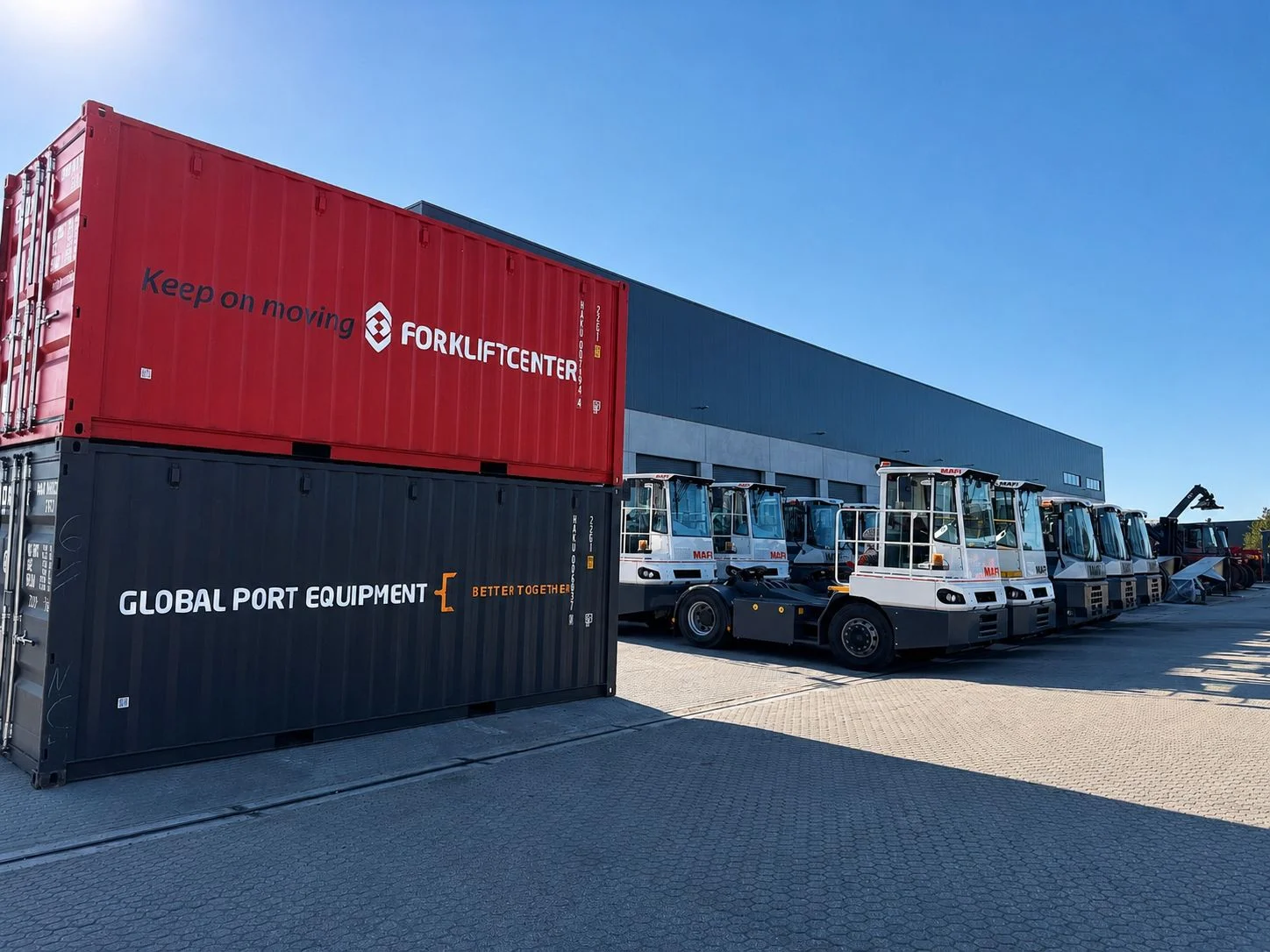 Branded Containers for Forklift Center
